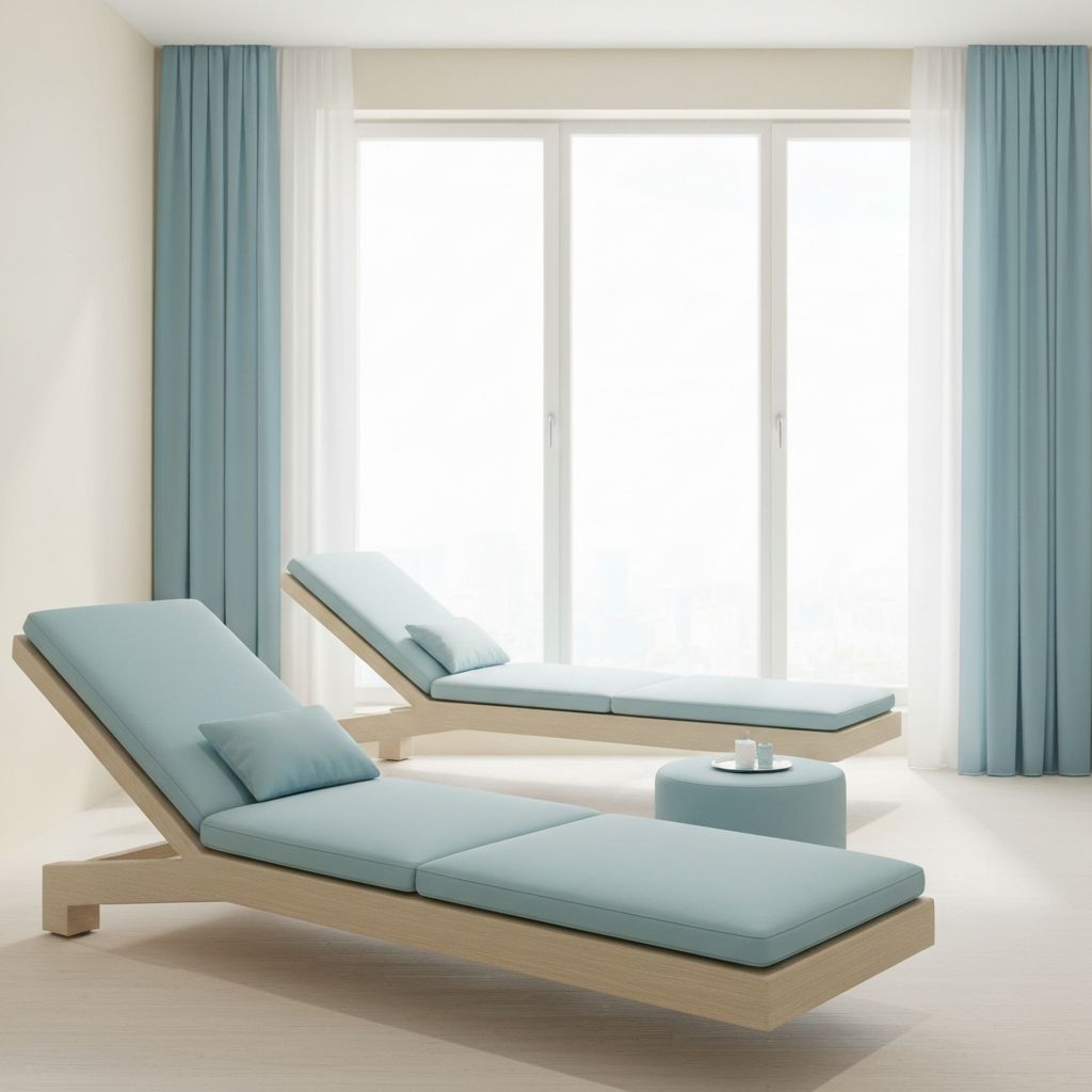 Ruhiger Wellness-Raum mit sanftem Licht